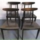Set of vintage wooden chairs