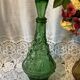 Carafe bouteille en verre italien empoli vert