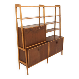 Scandinavian teak secretary, Bräntorps, Sweden, 1960