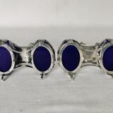 Pair of solid silver salt pans