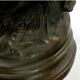 Bronze statue of two children carrying a bouquet of flowers, signed Auguste Moreau (1834-1917)