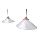 Opaline cone pendants