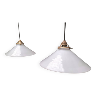 Opaline cone pendants