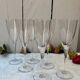 17 Baccarat crystal flutes, Dom Pérignon model