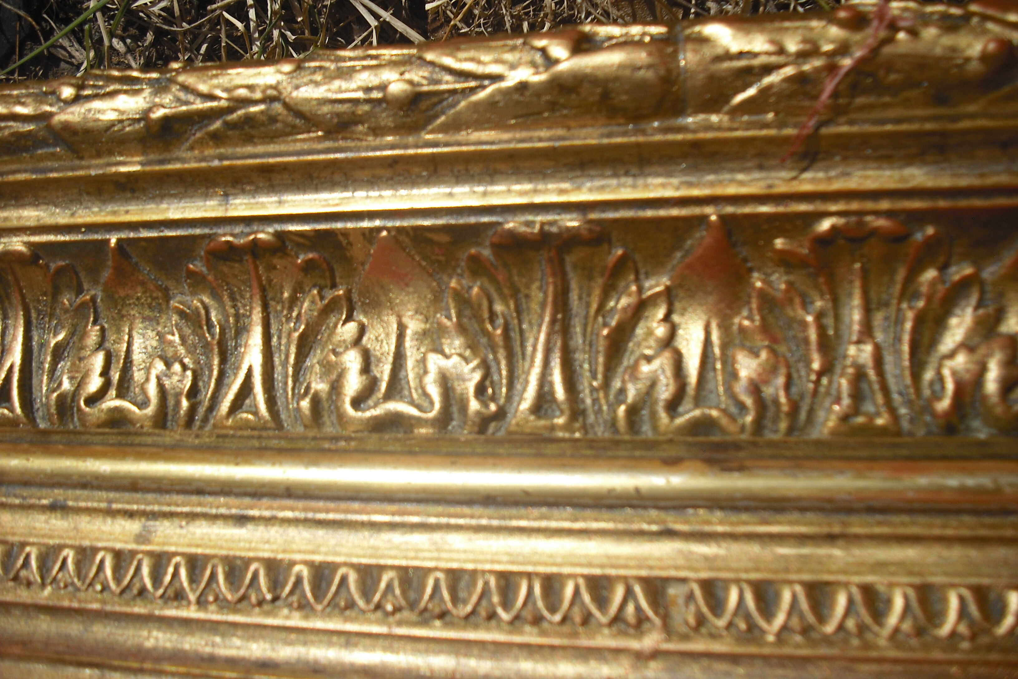 Thick mirror 19th 80x68cm