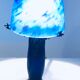 Vintage mushroom lamp in Klein blue marmorean glass paste