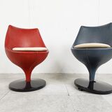 Pair of polaris chairs by Pierre Guariche for Meurop, 1960s
