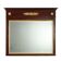 Antique Empire fireplace mirror in mahogany with a bronze frame, Italy, 19th century.