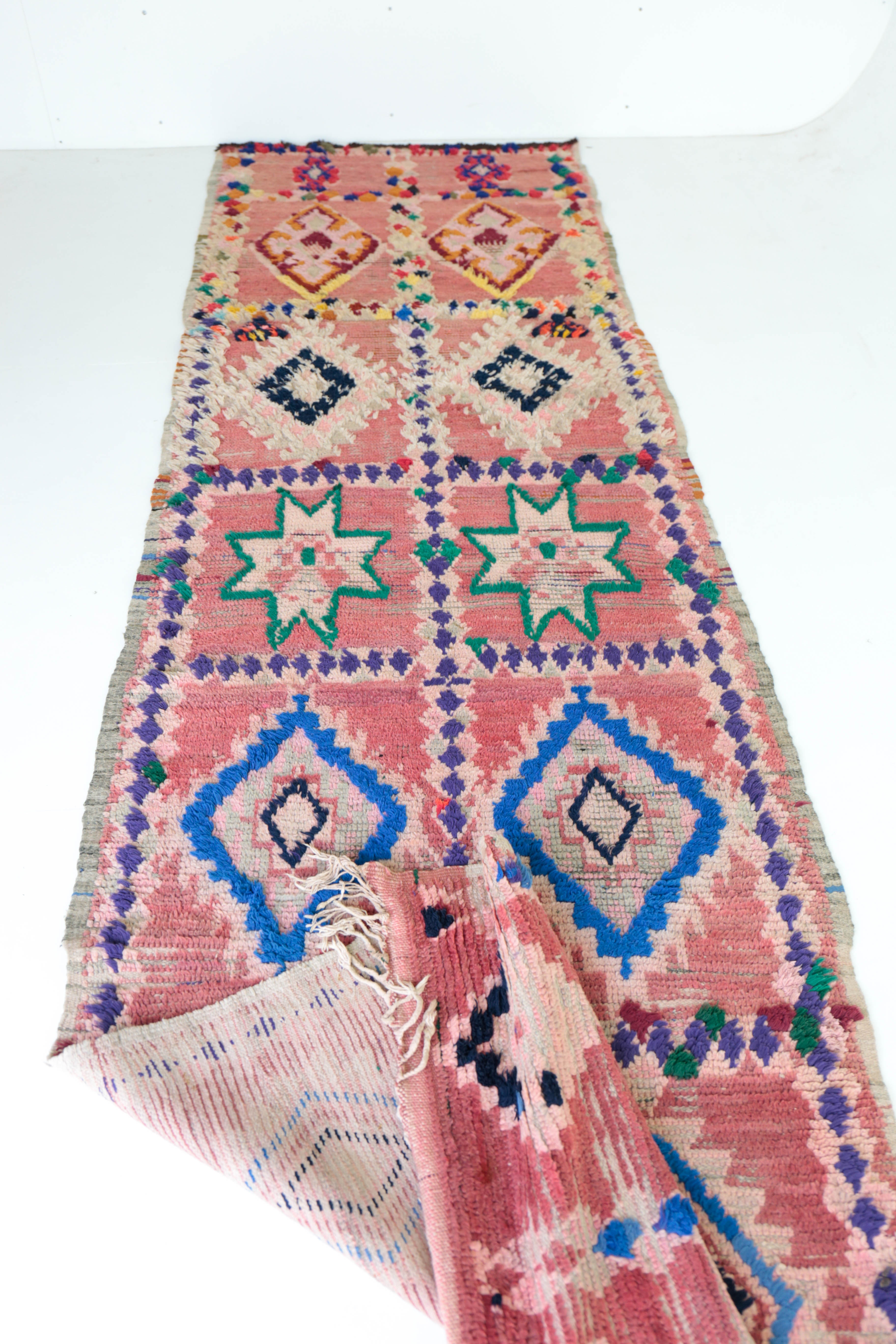 Carpet boujad vintage 310 x 89 cm