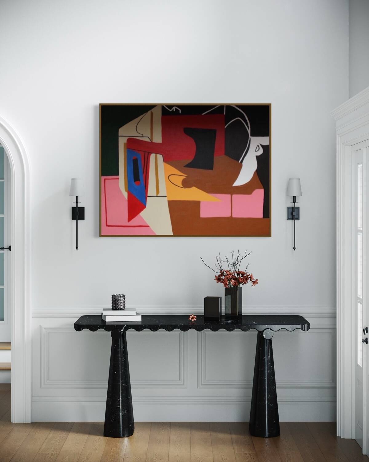 Contemporary abstract geometric forms No7