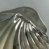 Silver-plated shell catchall – vintage shell decorative tray