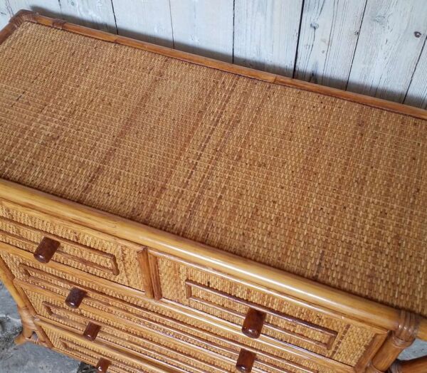 Commode en rotin