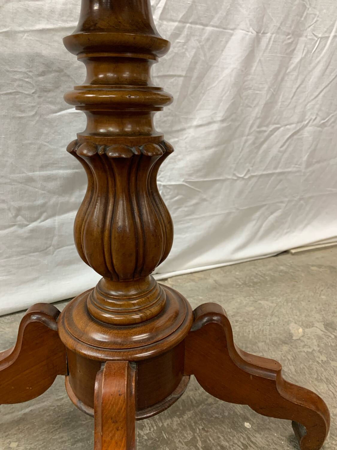 Antique Louis Philippe Walnut Tilting Pedestal Table