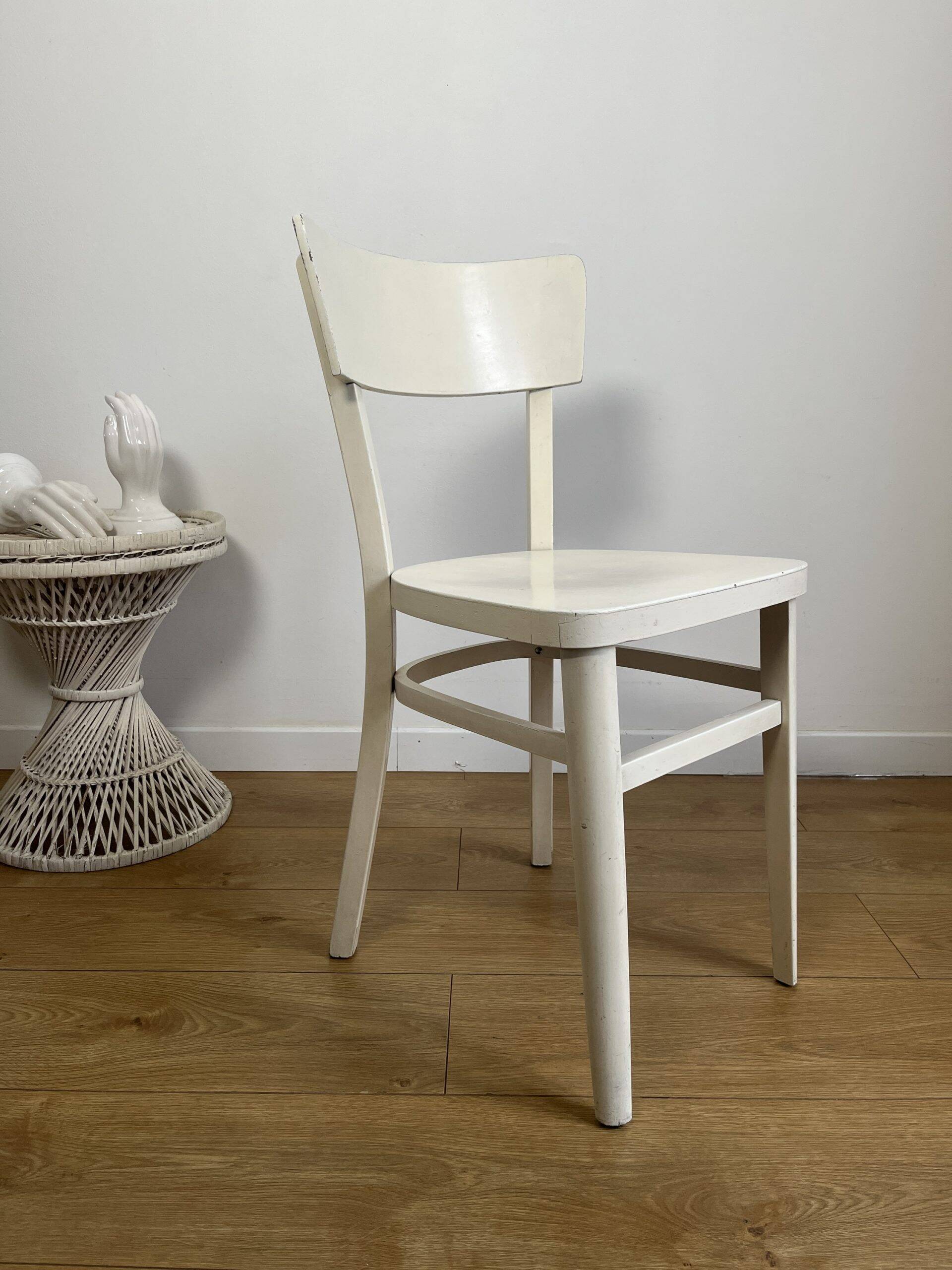 White vintage bistro chair
