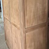 Parisian Art Deco wardrobe in natural wood