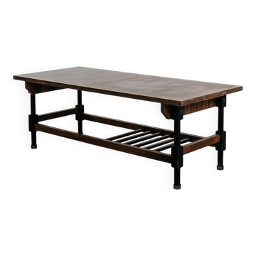 Table basse en bois, années 60