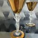"Pair of cocktail glasses attributed to Bayel, Bacchante model, in ve"