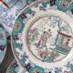 12 plates with large dish, Boch Frères Canton