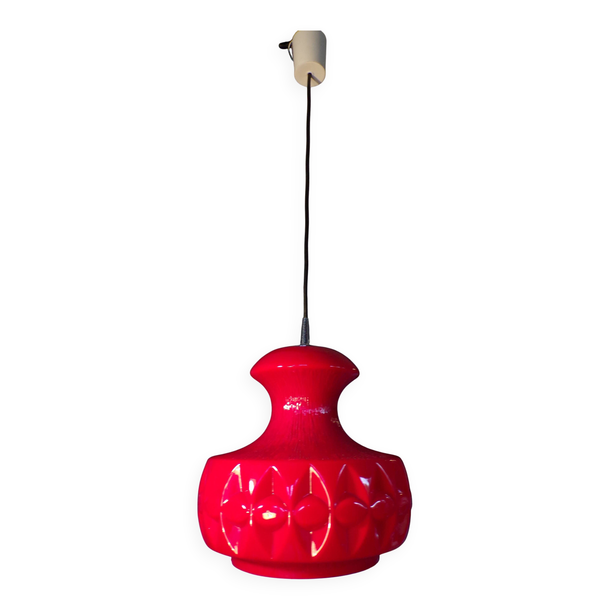 Peill & Putzler suspension opaline rouge