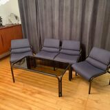 G30 set, sofa, 2 armchairs and coffee table designed by Martin Stoll, Germany, 1980s.