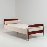 Scandinavian daybed in teak and cane Denmark 1960
