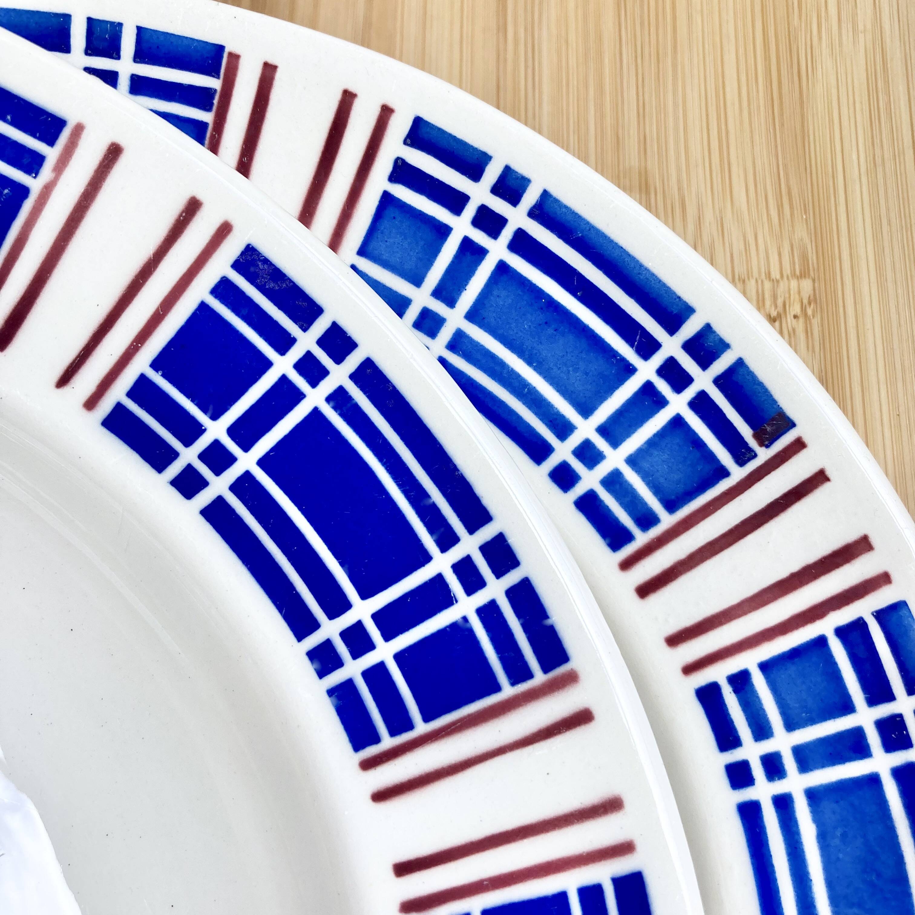 Art Deco Badonviller iron earth plates