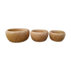 Lot de 3 pots en osier