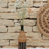 Wicker coated bottle