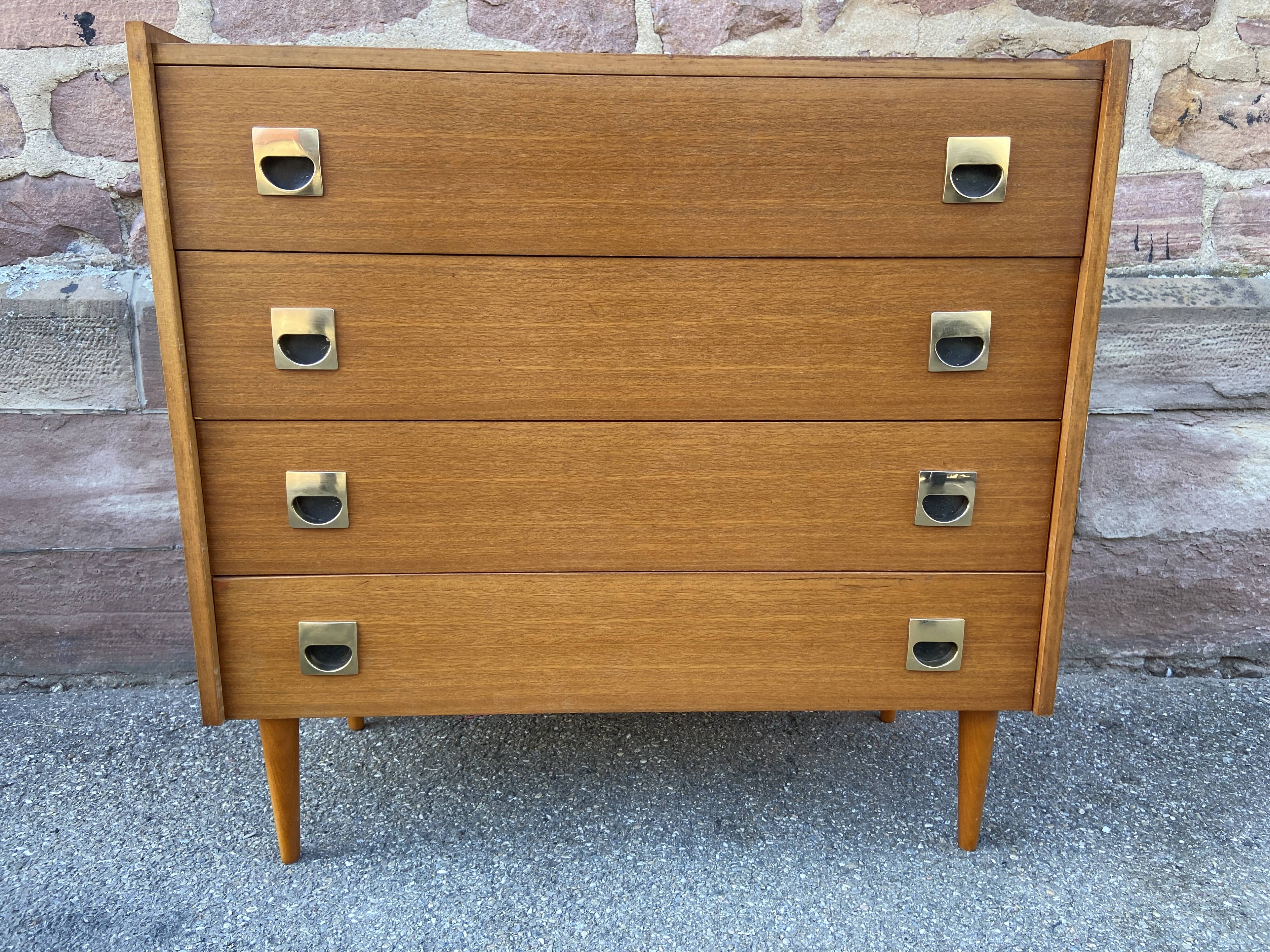 Vintage wooden chest of drawers 1960/1970
