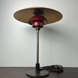 PH 1930 Table lamp with red copper shades by Poul Henningsen