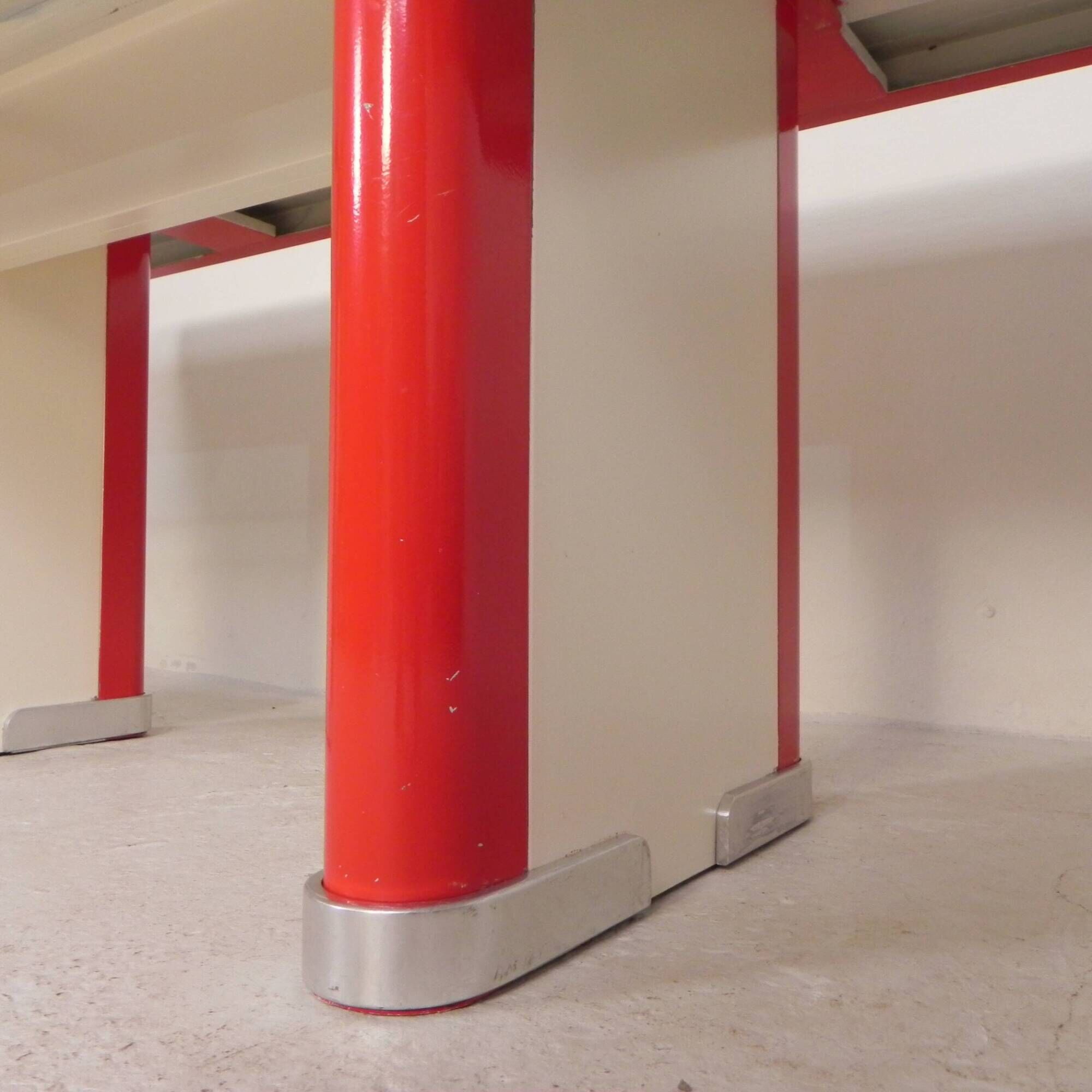 Ahrend Oda dining table desk with aluminium edge, 1950s
