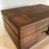Wooden box closure iron