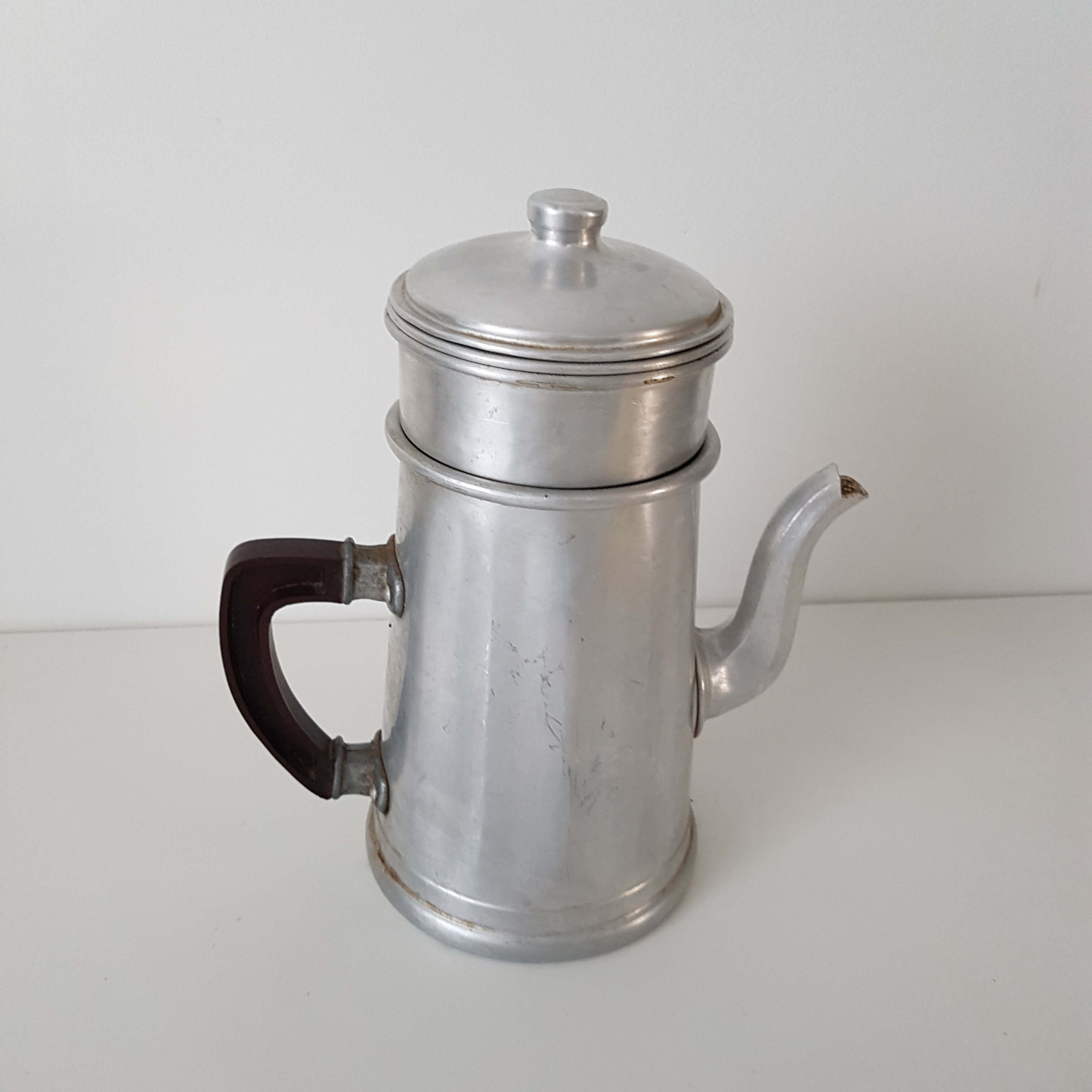 Old tin coffee maker