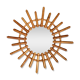 Mirror rattan sun 58 cm years 60