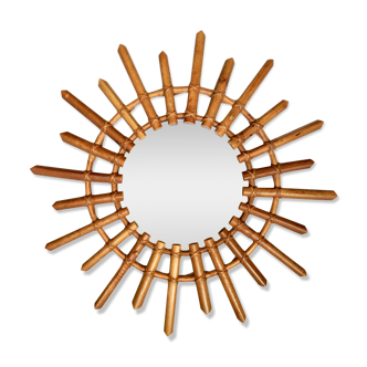 Mirror rattan sun 58 cm years 60