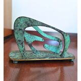 Mid-Century Bronze Letter Holder