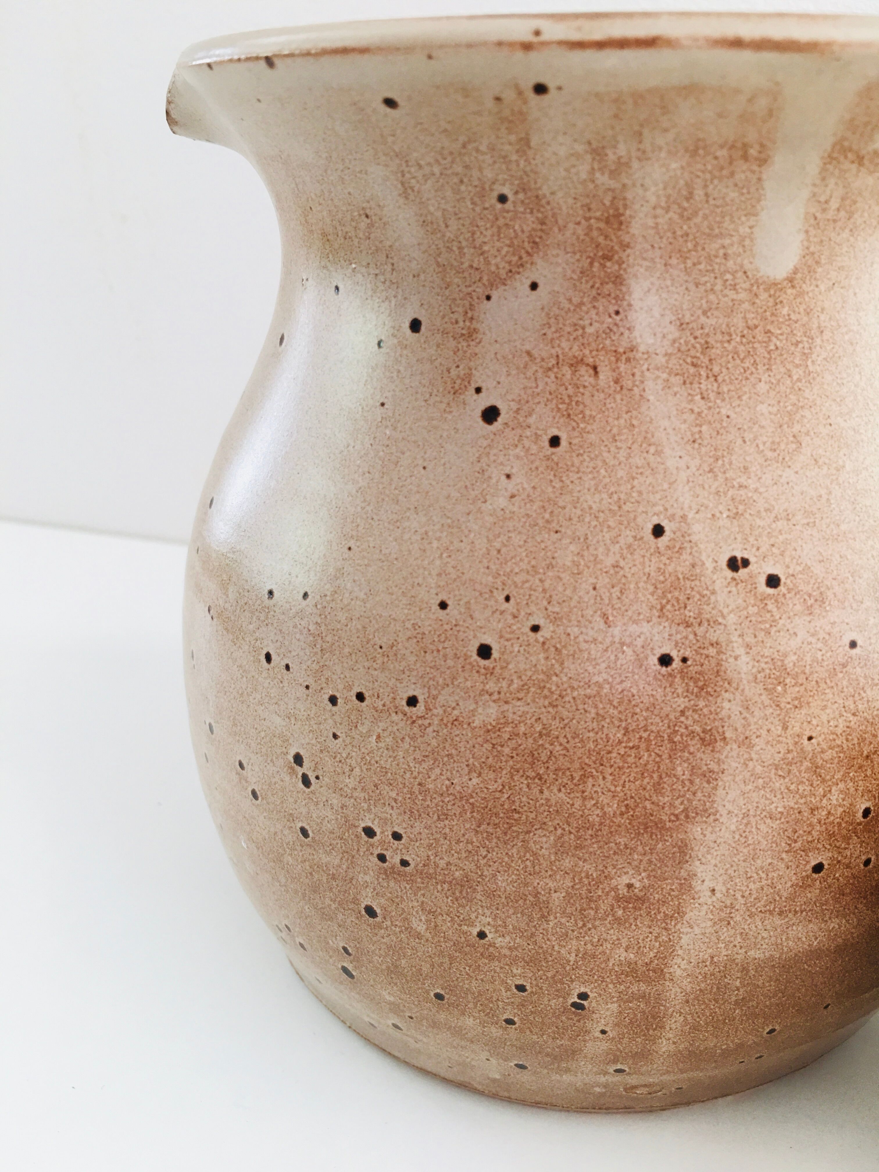 Vintage stoneware pitcher