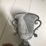 Paire de caches pots en zinc