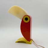 Playful 1970s Italian Toucan Light in Red and Yellow by Enea Ferrari