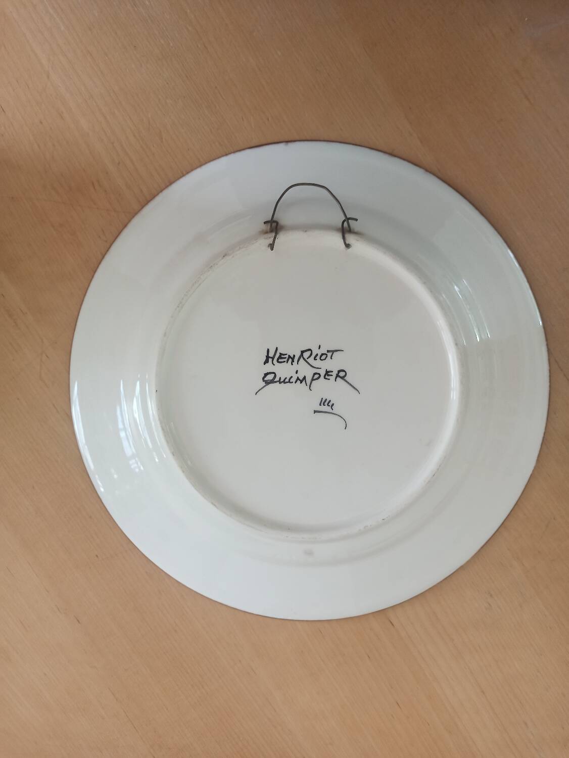 Henriot Quimper plate