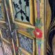 Pakistan, swat valley, old 2-door wardrobe from the 19th century with its original polychromy