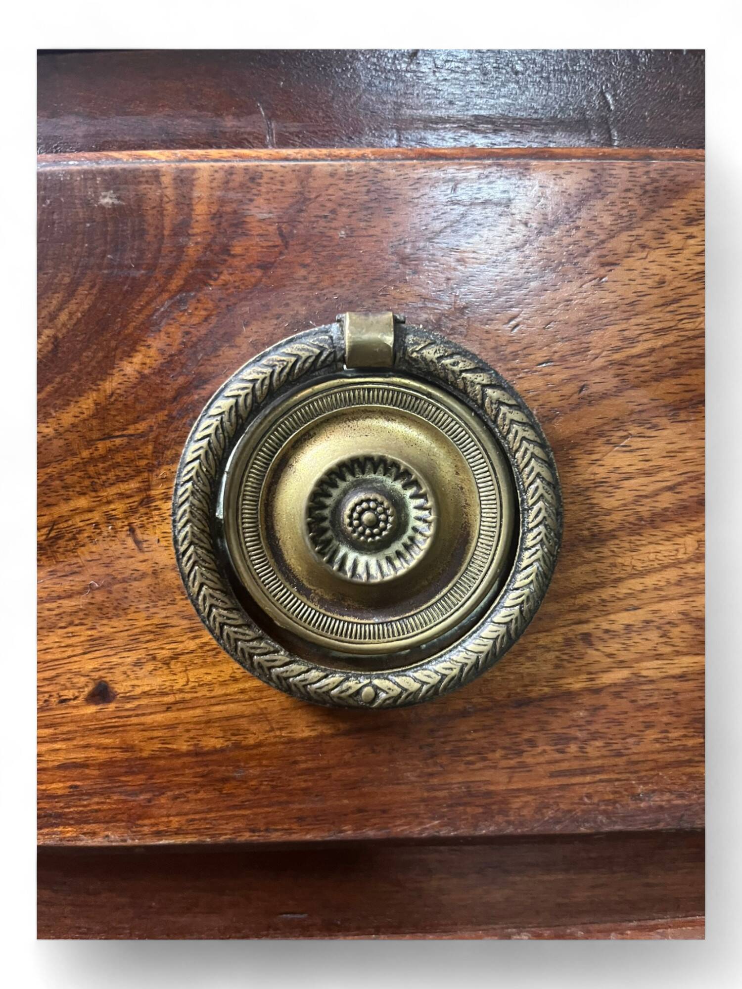 English mahogany sloping chest of drawers - England 18th - George III