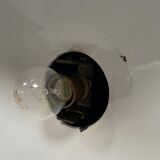 Black enamel Bauhaus factory lamp from Industria Rotterdam