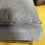 Chauffeuse/Fauteuil des années 70 chromé restauré
