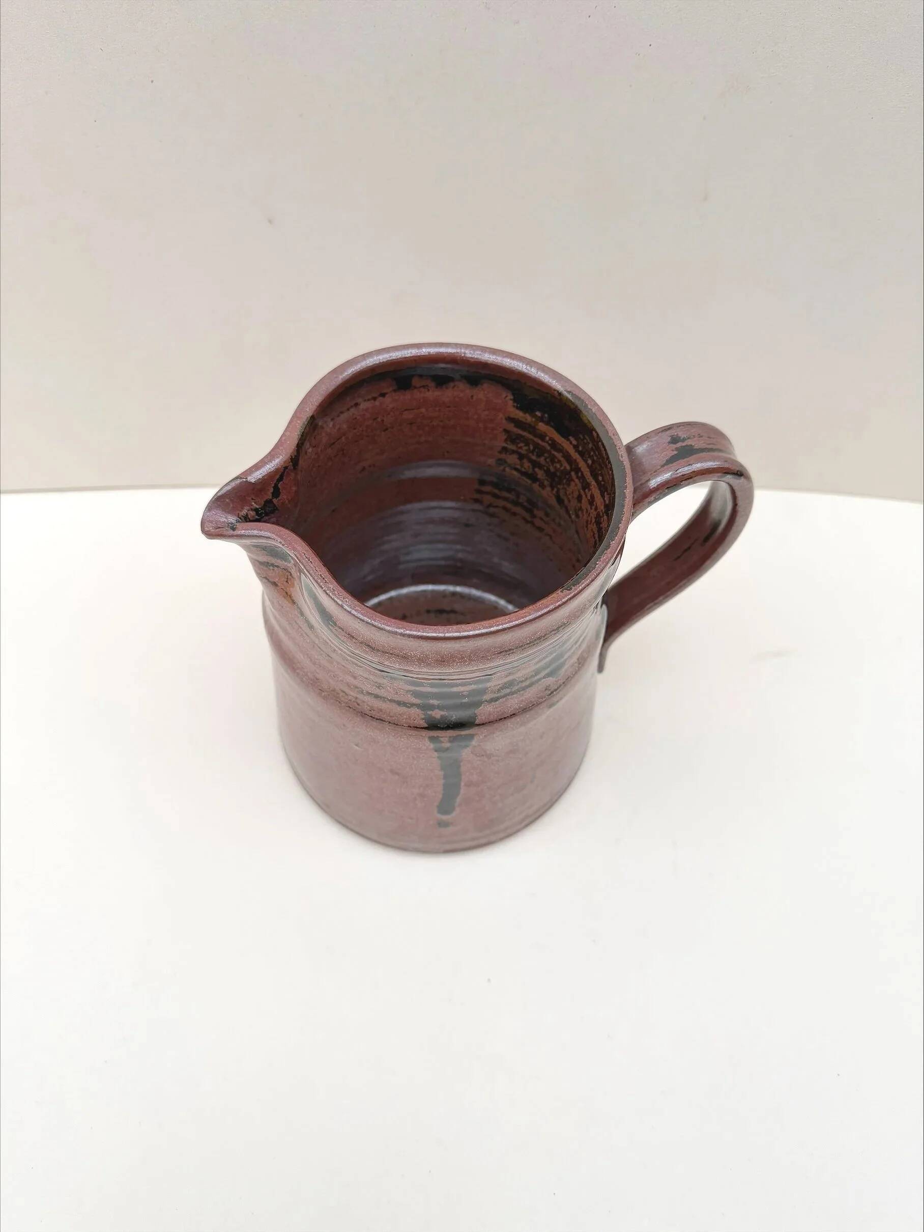 Pitcher by Gabriel Hamm in ceramic, France 1970