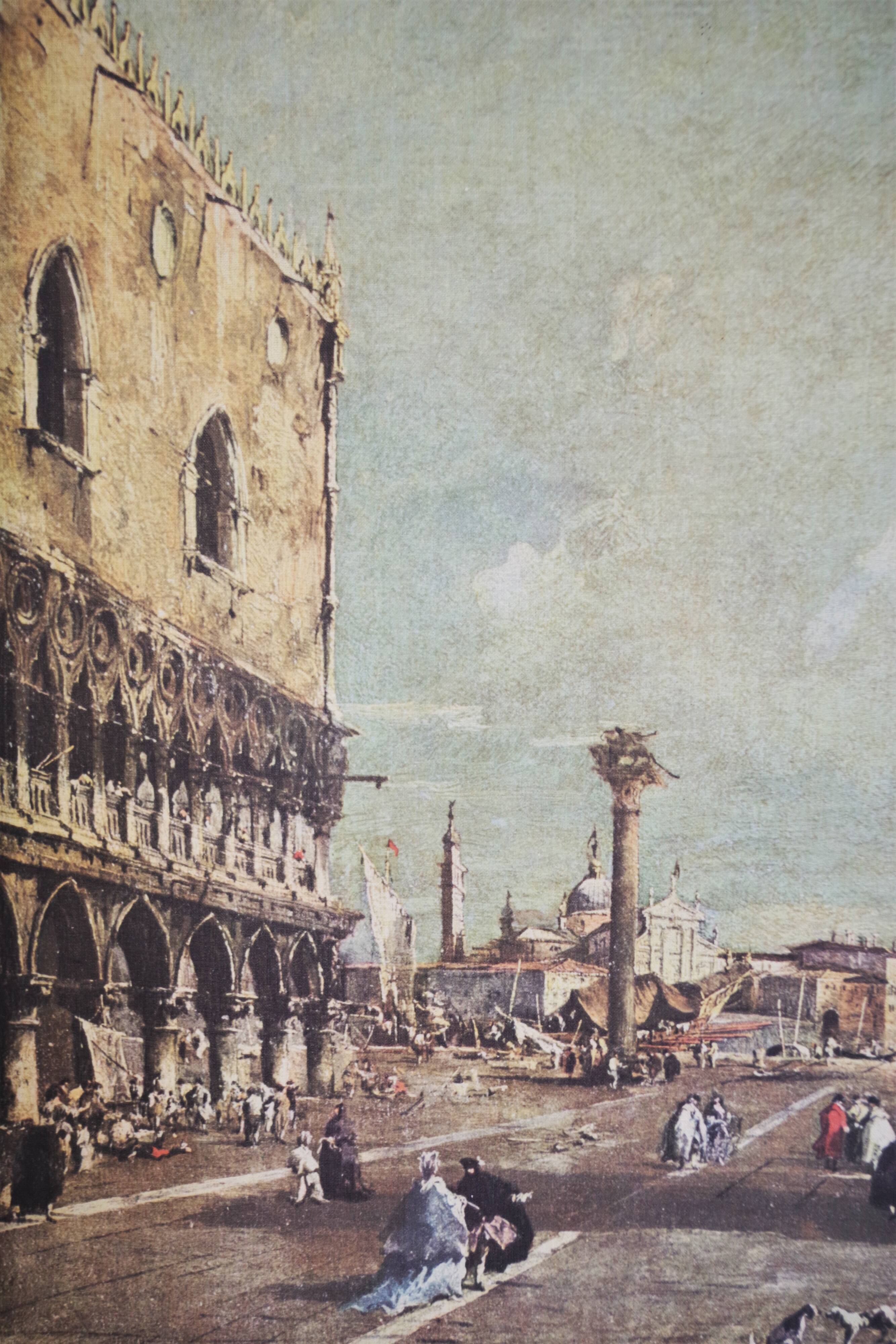 Paysage représentant Venise, années 1960, ensemble de 2