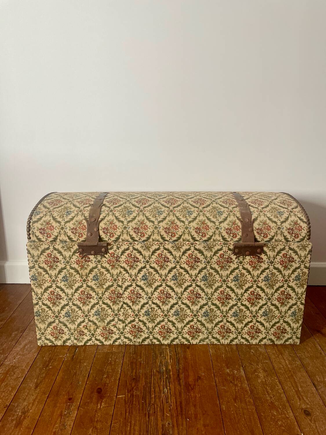 Antique tapestry chest
