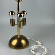 Lampe de table des années 60 des années 70 par Doria Leuchten Allemagne laiton de verre Space Age