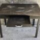 Metal table with drawer, industrial or military.