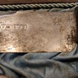 Exceptional cutting set with silver stag.